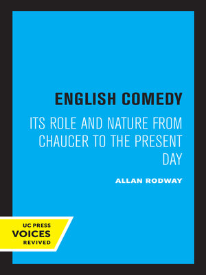 cover image of English Comedy